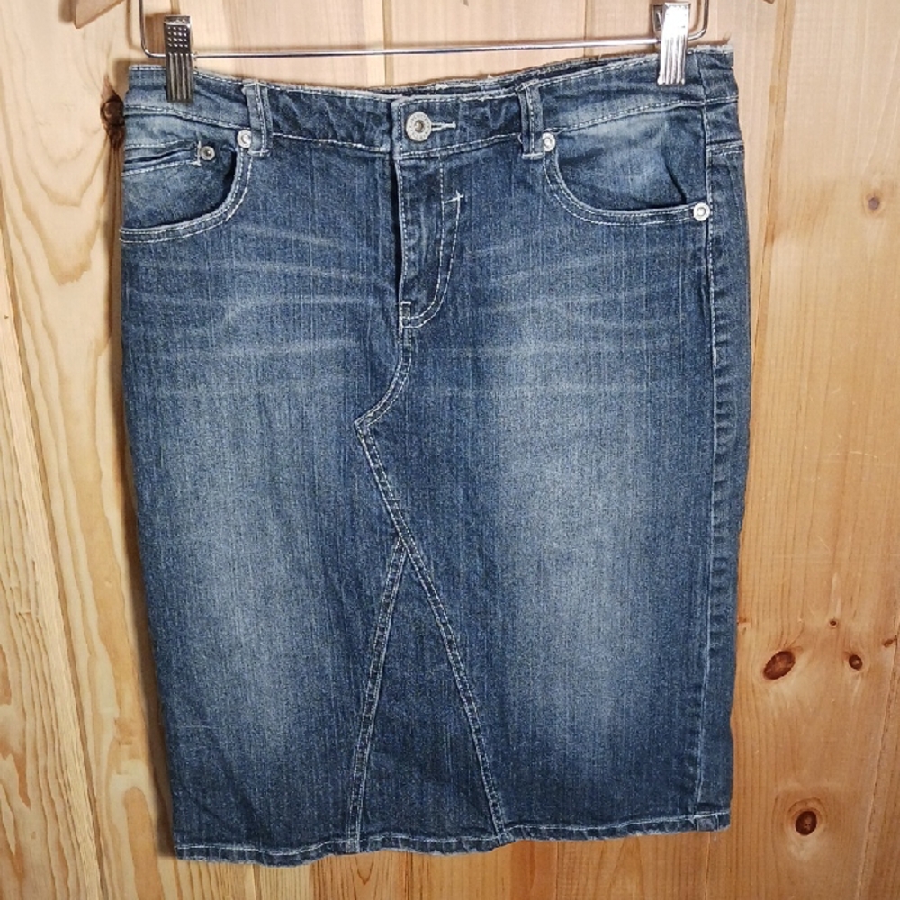 Z. Cavaricci Distressed Denim Skirt